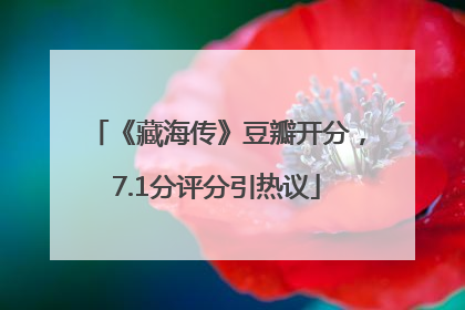 《藏海传》豆瓣开分，7.1分评分引热议