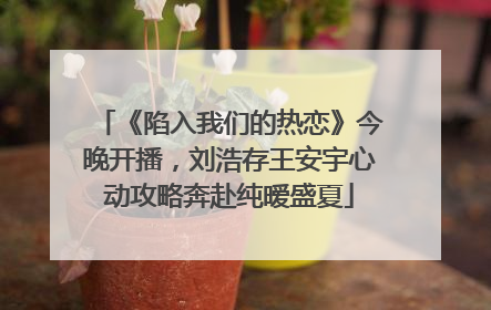 《陷入我们的热恋》今晚开播，刘浩存王安宇心动攻略奔赴纯暧盛夏