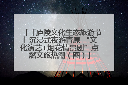 「庐陵文化生态旅游节」沉浸式夜游青原 “文化演艺+烟花情景剧”点燃文旅热潮（图）
