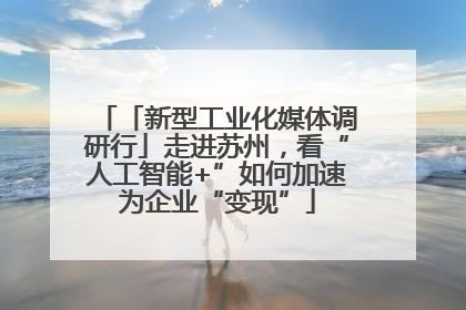 「新型工业化媒体调研行」走进苏州，看“人工智能+”如何加速为企业“变现”