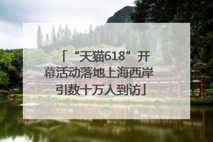 “天猫618”开幕活动落地上海西岸 引数十万人到访