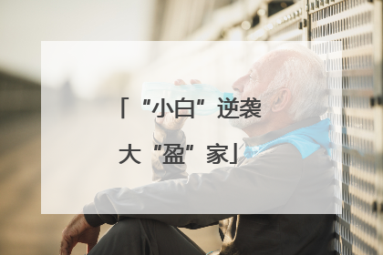 “小白”逆袭大“盈”家