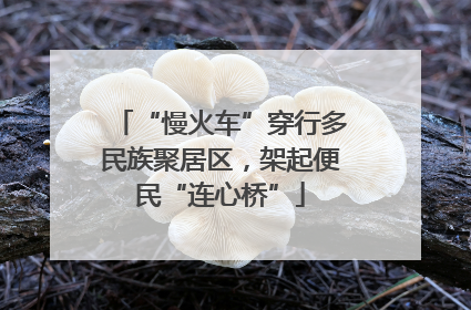 “慢火车”穿行多民族聚居区，架起便民“连心桥”
