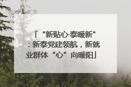 “新贴心·泰暖新”：新泰党建领航，新就业群体“心”向暖阳