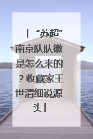 “苏超”南京队队徽是怎么来的？收藏家王世清细说源头
