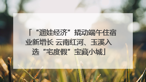 “遛娃经济”撬动端午住宿业新增长 云南红河、玉溪入选“宅度假”宝藏小城