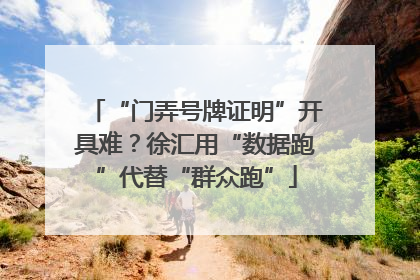 “门弄号牌证明”开具难？徐汇用“数据跑”代替“群众跑”