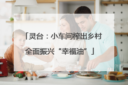 灵台：小车间榨出乡村全面振兴“幸福油”