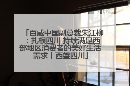 百威中国副总裁朱江柳：扎根四川 持续满足西部地区消费者的美好生活需求丨西望四川
