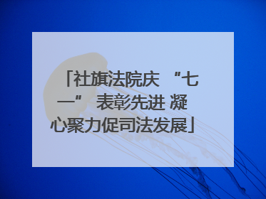 社旗法院庆 “七一” 表彰先进 凝心聚力促司法发展