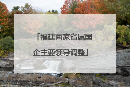 福建两家省属国企主要领导调整