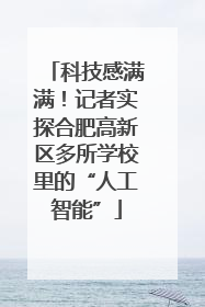 科技感满满！记者实探合肥高新区多所学校里的“人工智能”