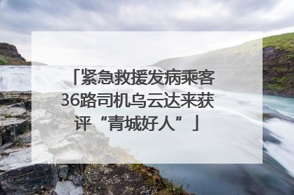 紧急救援发病乘客 36路司机乌云达来获评“青城好人”
