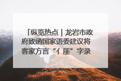 纵览热点｜龙岩市政府致函国家语委建议将客家方言“亻厓”字录入《新华字典》引发热议，当地回应