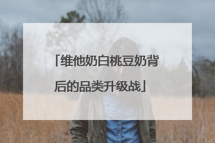 维他奶白桃豆奶背后的品类升级战