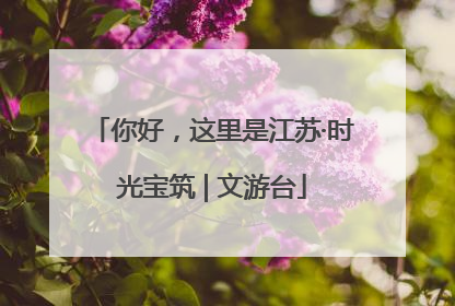 你好，这里是江苏·时光宝筑 | 文游台