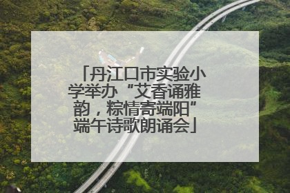 丹江口市实验小学举办“艾香诵雅韵，粽情寄端阳”端午诗歌朗诵会