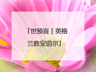 世预赛｜英格兰胜安道尔