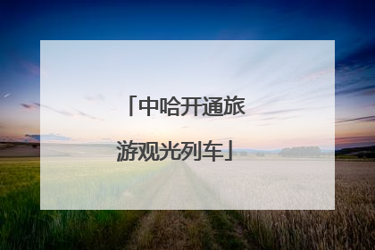 中哈开通旅游观光列车
