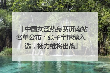 中国女篮热身赛济南站名单公布：张子宇继续入选，杨力维将出战