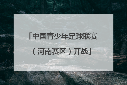 中国青少年足球联赛（河南赛区）开战