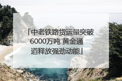 中老铁路货运量突破6000万吨 黄金通道释放强劲动能