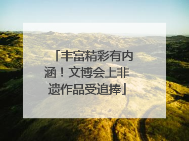 丰富精彩有内涵！文博会上非遗作品受追捧