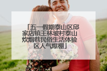 五一假期泰山区邱家店镇王林坡村泰山炊烟巷民俗生活体验区人气爆棚
