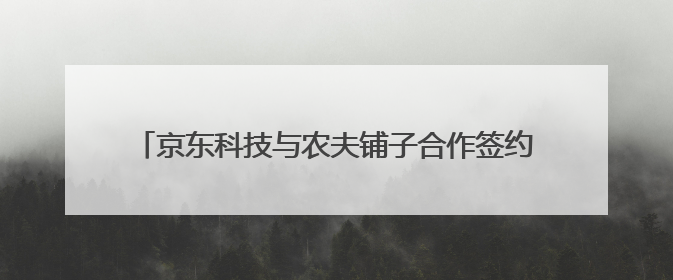 京东科技与农夫铺子合作签约，4大领域助力产业数智升级