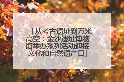 从考古遗址到万米高空：金沙遗址博物馆举办系列活动迎接文化和自然遗产日