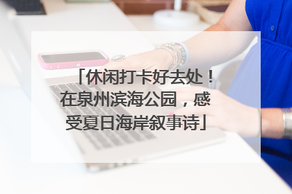 休闲打卡好去处！在泉州滨海公园，感受夏日海岸叙事诗