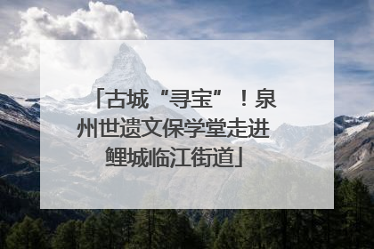 古城“寻宝”！泉州世遗文保学堂走进鲤城临江街道