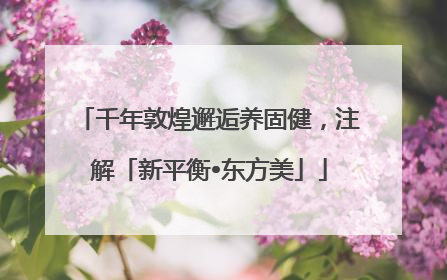 千年敦煌邂逅养固健，注解「新平衡•东方美」