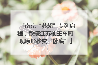南京“苏超”专列启程，散装江苏梗王车厢现原形秒变“卧底”