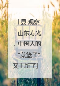 县·观察｜山东寿光：中国人的“菜篮子”又上新了