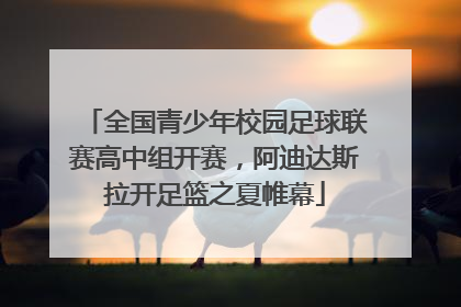 全国青少年校园足球联赛高中组开赛，阿迪达斯拉开足篮之夏帷幕