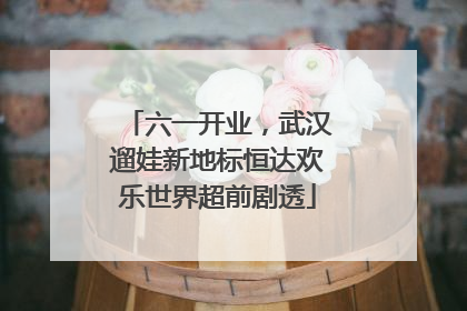 六一开业，武汉遛娃新地标恒达欢乐世界超前剧透