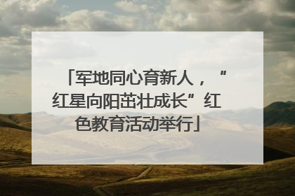 军地同心育新人,“红星向阳茁壮成长”红色教育活动举行