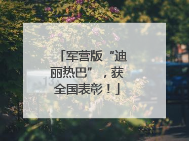 军营版“迪丽热巴”，获全国表彰！