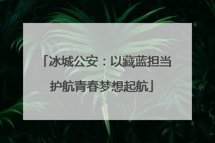 冰城公安：以藏蓝担当 护航青春梦想起航