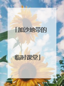 加沙地带的临时课堂