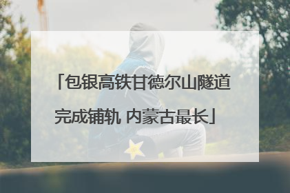 包银高铁甘德尔山隧道完成铺轨 内蒙古最长