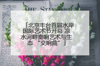 北京丰台首届水岸国际艺术节开幕 凉水河畔奏响艺术与生态 “交响曲”