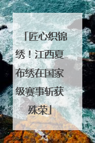 匠心织锦绣！江西夏布绣在国家级赛事斩获殊荣