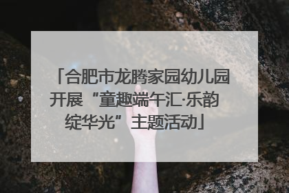 合肥市龙腾家园幼儿园开展“童趣端午汇·乐韵绽华光”主题活动