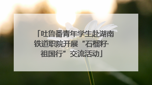 吐鲁番青年学生赴湖南铁道职院开展“石榴籽·祖国行”交流活动