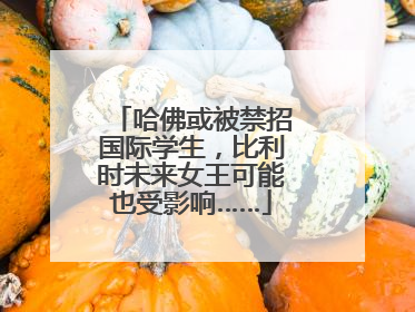 哈佛或被禁招国际学生，比利时未来女王可能也受影响……