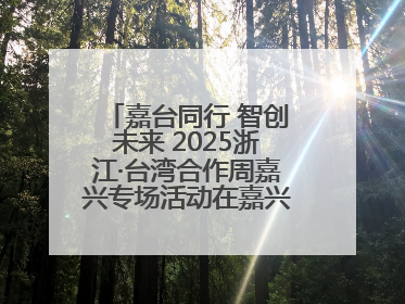 嘉台同行 智创未来 2025浙江·台湾合作周嘉兴专场活动在嘉兴经开区启幕