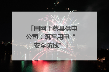 国网上蔡县供电公司：筑牢用电“安全防线”