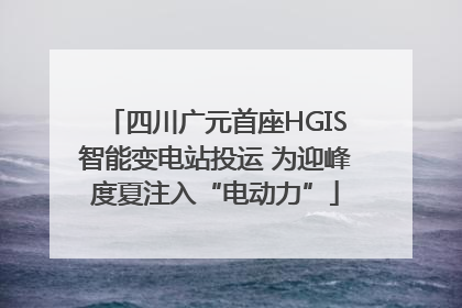 四川广元首座HGIS智能变电站投运 为迎峰度夏注入“电动力”